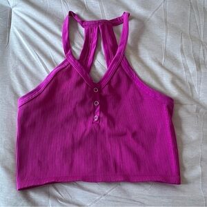 Free People Movement Free Throw Ribbed Cropped Tank Top